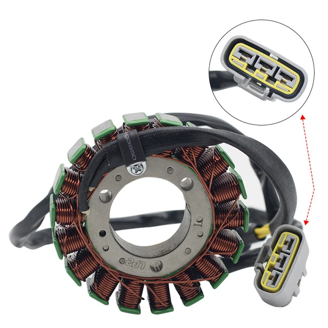 GOOFIT Statore Magneto A 18 Bobine Per Moto – Ricambio Generatore Di Accensione Per Yamaha YZF R3 (2019-2021), R25, MT03, MT25 – Diametro 108mm - 2