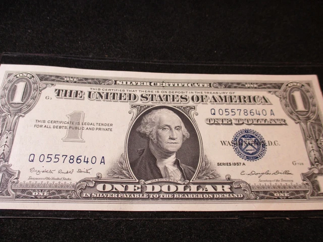 Series 1957-A $1 Silver Certificate Note Cu Choice Unc  8640