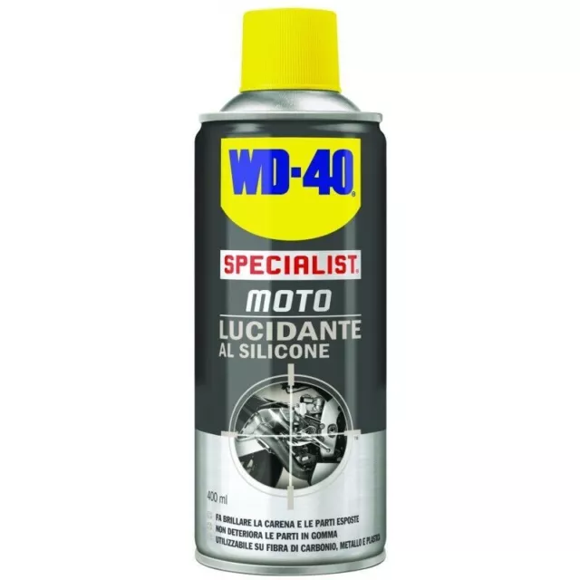 Produit Polissant Au Silicone Moto Moteur WD 40 Spray Carénage Universel 400 ML