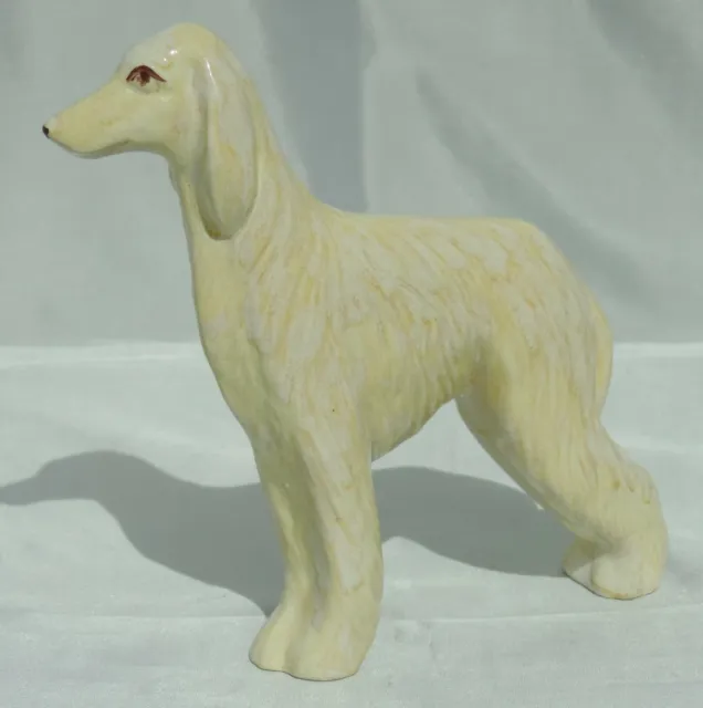 Anita Harris alabaster Afghan Hound - signed in gold to base - 15.5cm tall