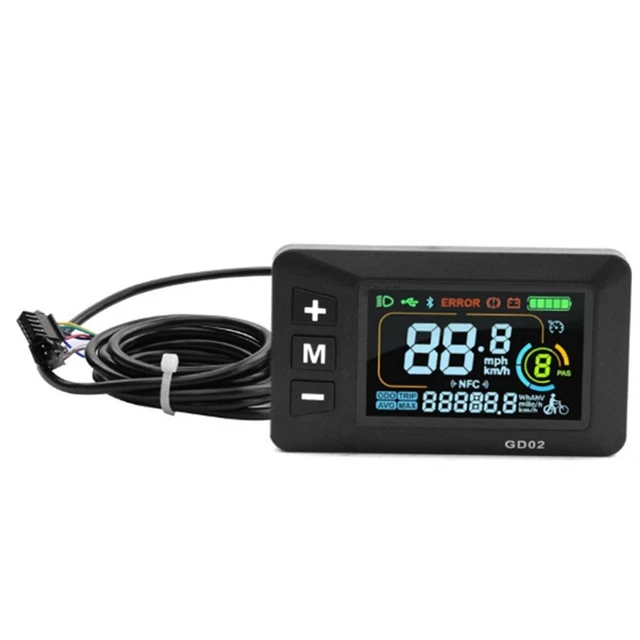 Écran D'Affichage LCD 3,6 Pouces TFT Pour Vélo Électrique M6C - Grand Écran Coloré E-Bike Scooter Meter Panel