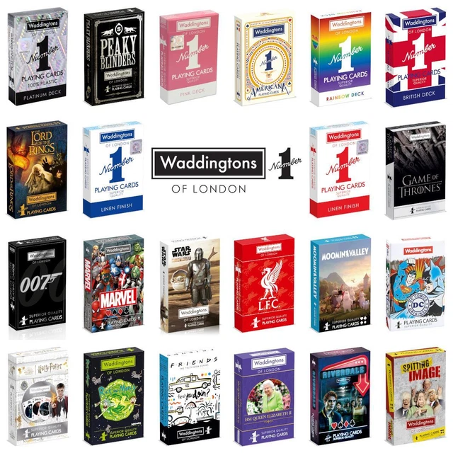 Waddingtons Pink WADDINGTONS NO.1 PLAYING Cards| New Editions | Family Fun £4.99 ...