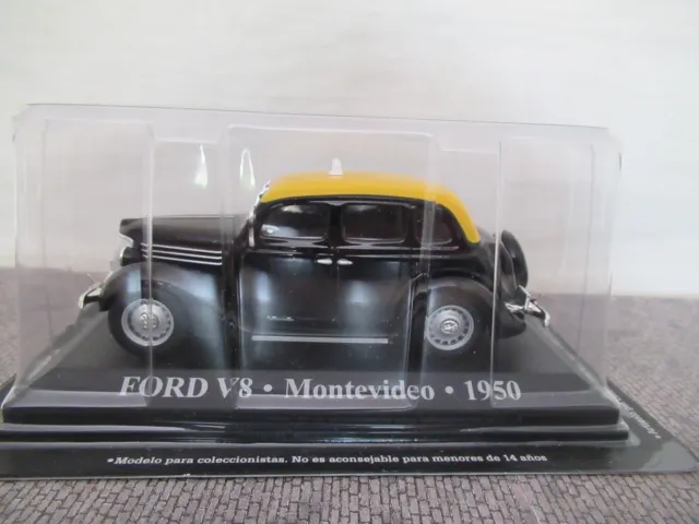 Magazine Issue Taxis Of The World Ford V8 - Montevideo 1950 Scale 1:43