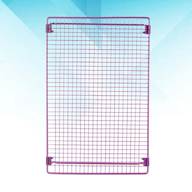 2 Griglie Di Raffreddamento Impilabili 34x24 Cm - Vassoio Refrigerante Pieghevole In Acciaio Al Carbonio Antiaderente, Ideale Per Dolci, Biscotti E Come Scolapiatti