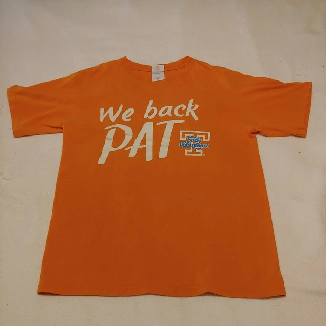 Tennessee Lady Volunteers Vols We Back Pat Summitt  Small T Shirt   FLAWS