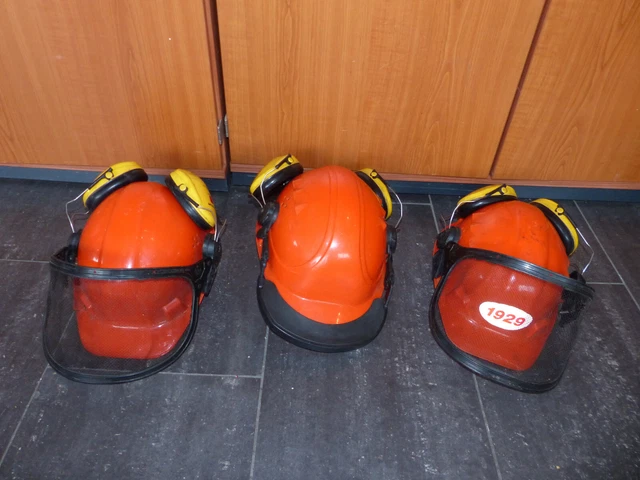 3 x casco Voss casco forestale Peltor griglia di protezione protezione udito boscaiolo 51-64 #M