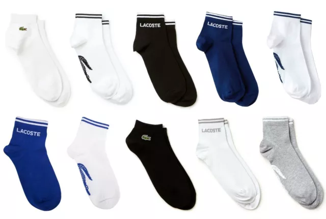 Lacoste Mens Low Cut Ankle Fashion Sport Socks UK 4.5-11