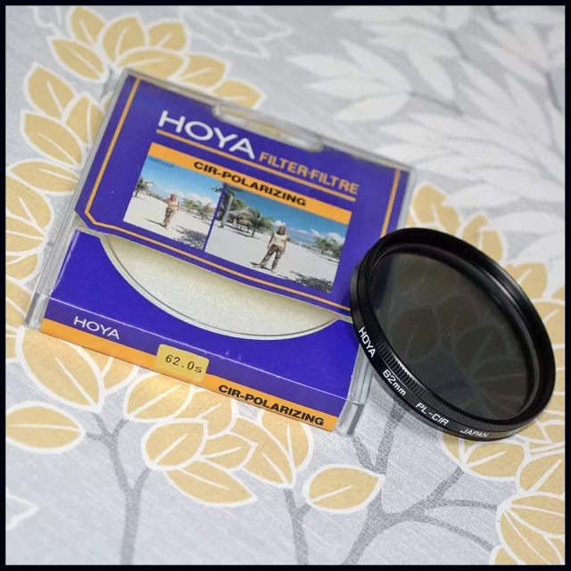 62mm Hoya CPL Circular Polariser PL-CIR Digital Filter colours skies FREE POST