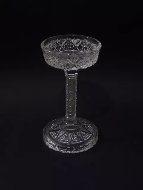 acT4a6 - Diseño Vidrio Soporte de Vela - Vintage - 15 CM