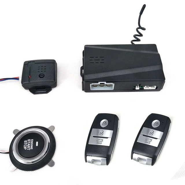 Keyless Entry One Key Start Ignition Car Engine Push Button Remote Alarm System