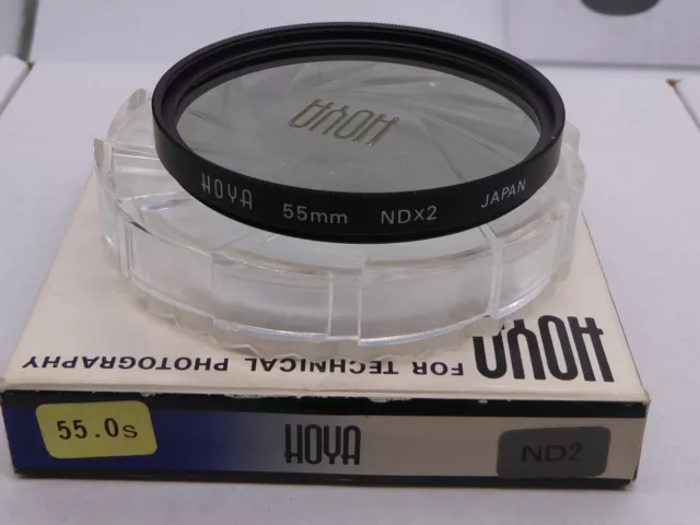 55mm Hoya NDX2 Filter - neutral density ndx2  nd2x 2x x2