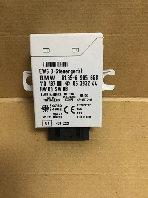 Bmw Serie 5 E39 Ews 3 Ecu Modulo Di Controllo Immobilizzatore 6905668