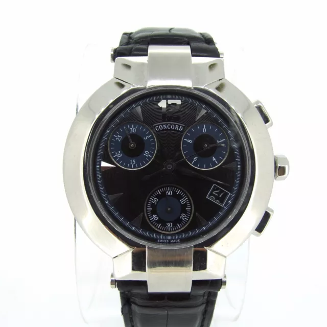 Concord La Scala 30mm Chrono S-Steel Silver Dial Men's Watch 0310162