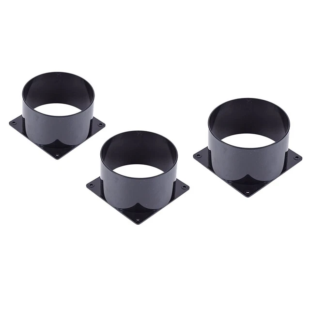 ABS Wall Flange Connector for Ventilation Pipe 75MM 100MM 120MM Sizes (1PCS)