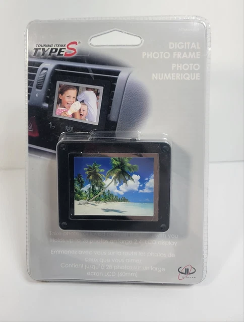 Touring Items Type S Digital Photo Frame. Holds 28 Photos. 2.4" LCD Display