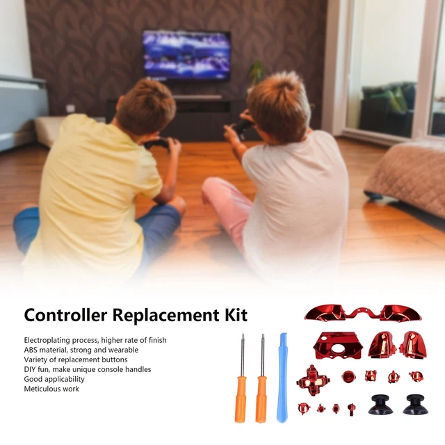VIOLA) SET COMPLETO di pulsanti controller di gioco maniglie di ricambio accessori kit per EUR