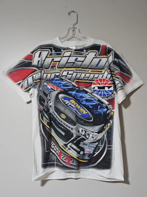 NASCAR Bristol Motor Speedway All Over Print T Shirt Mens Medium