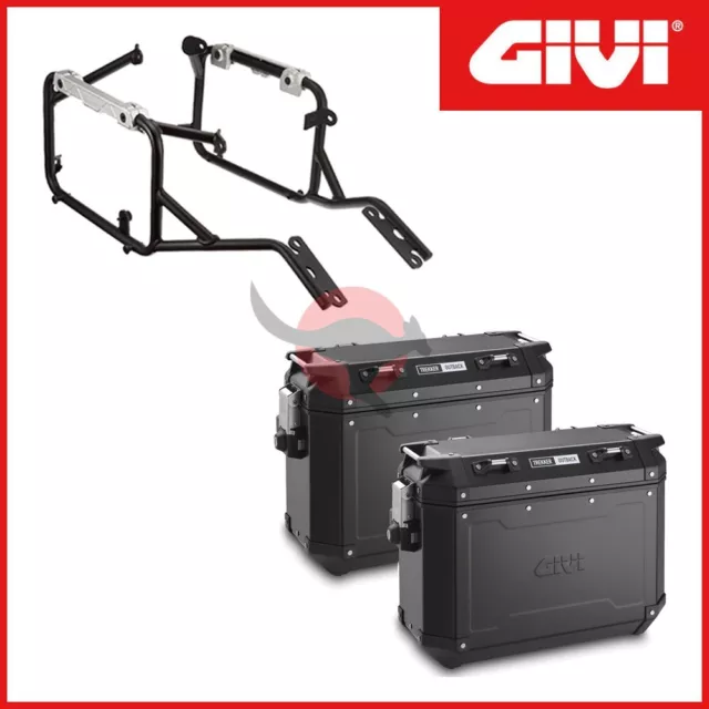 Valises Latéral + Frames Givi Trekker Outback 37 Lt Honda XL 750 Transalp 2023