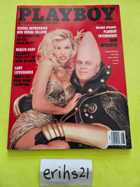 PLAYBOY Magazine August 1993 Coneheads Pamela Anderson Pam Anderson Dan Aykroyd