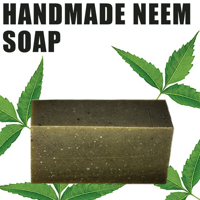 HANDMADE NEEM LEAF Soap Bar Remove Ringworm Itch, Skin Fungal & Yeast