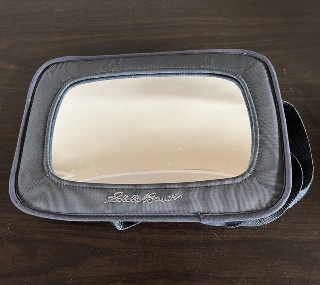 Eddie Bauer Baby Infant Car Seat Mirror Grey Gray 12" X 8'' Travel