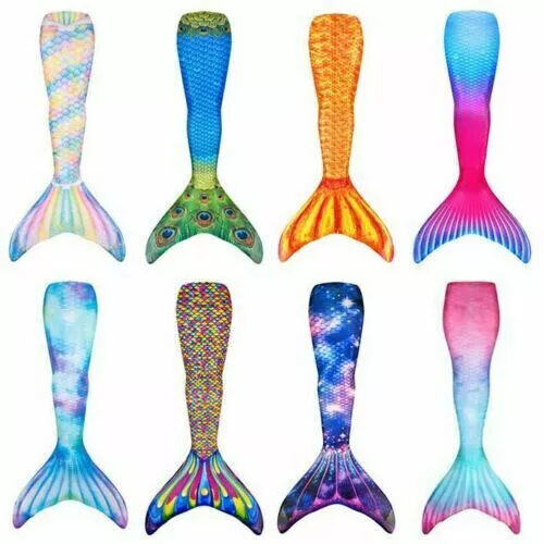 Mermaid Tail Adult Swimsuit Parent-Child Kid Women Swimsuit Clothing Swimwear UK 3