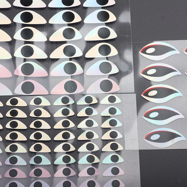 Leurre de pêche à la mouche, choix de quantité des yeux artificiels, 3D-4D,haute qualité, sortie