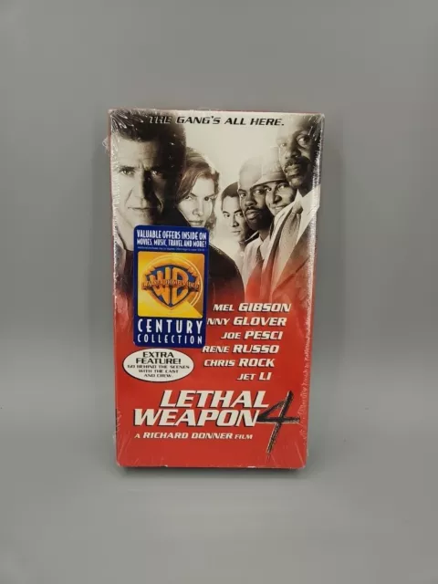 Lethal Weapon 4 VHS NEW SEALED 1998 Mel Gibson, Danny Glover, Joe Pesci, Jet Li