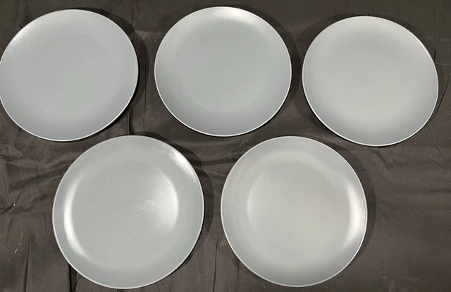 Ikea Dinner Plates 12011 Fargrik Gray Set of 5, 10” Never Used