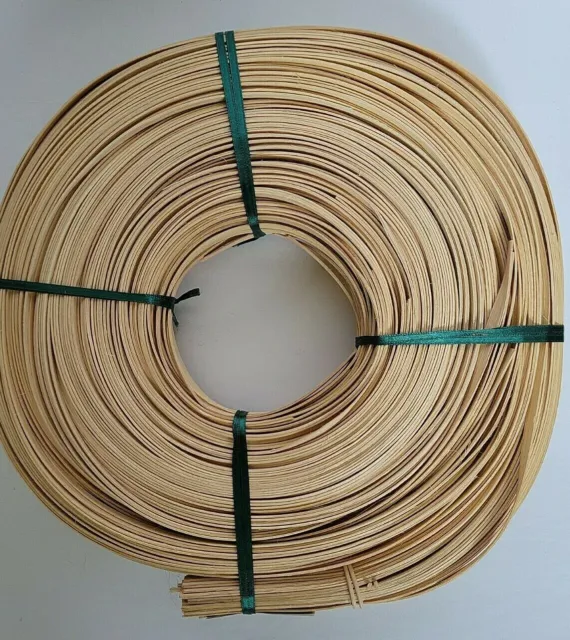 Lote de 2 fabricantes de cestas de elección bobina plana ovalada caña 3/16" natural calidad superior