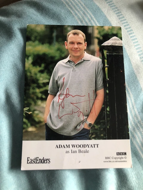 Eastenders  Adam Woodyatt Hand  Signed Cast Card Undedicated