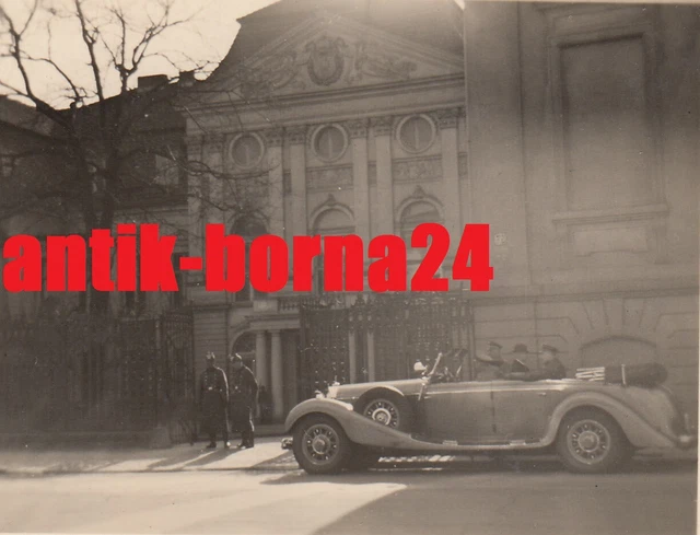 Foto WH Soldat 3. Gebirgs-Division Berlin Reichskanzlei Auto Cabrio Geb.Jg. *192