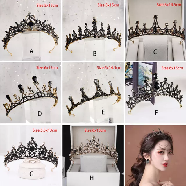 Baroque Crystal Tiaras Crown Women Bride Wedding Hair Jewelry Birthday Gift HOT