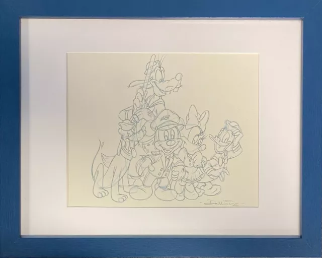 Disney Cruise Line Crew Framed Litho By Don Ducky Williams Signed Certificate