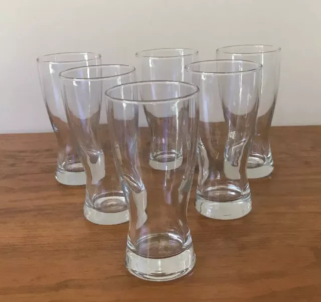Arcoroc “Keller” Pub Quality Beer Glass X 6 Made In France (New) 285ml