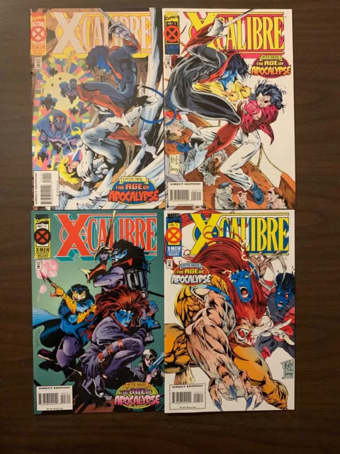 X-Calibre #'s 1 - 4 1995 Complete High Grade 9.4 Marvel Comic Book Set CL44-151