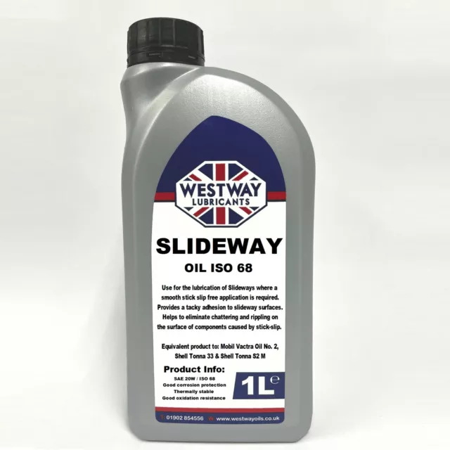 Slideway Oil 68 Way Oil Slideway 68 ISO 68 1L for use as Vactra No 2 - 1 Litre