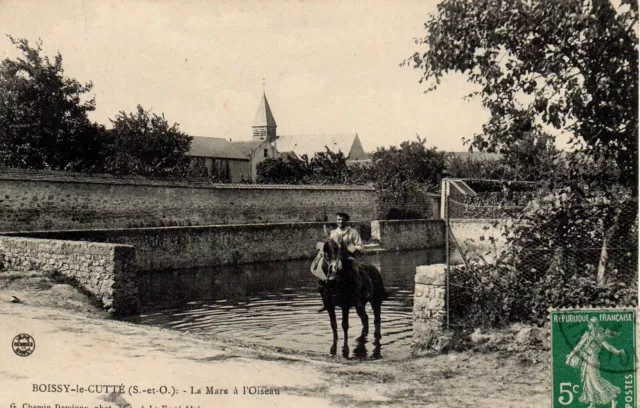 CPA Boissy le Cutté (91 Essonne), Mare à l'Oiseau, années 1910