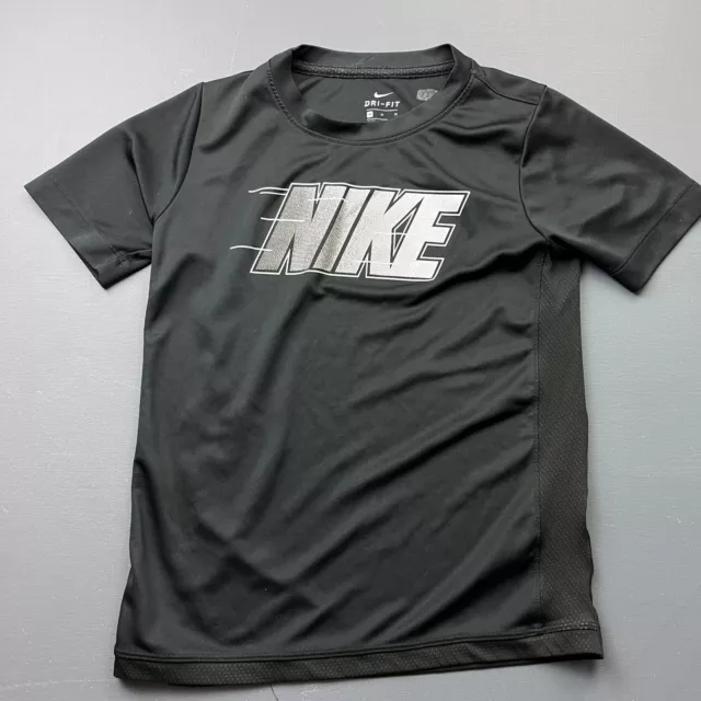 NIke T-shirt Boys Medium,  Dri Fit Logo Vented Performance Short Sleeve Crew