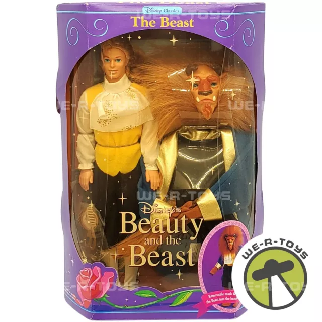 Disney Classics Beauty and the Beast the beast Doll 1991 Mattel No. 2436 NRFB