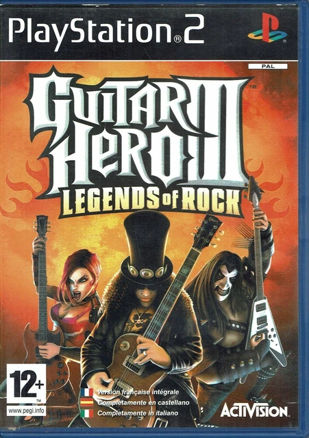Videogioco Playstation 2 Guitar Hero III legends of rock 12+  PAL ITA libretto