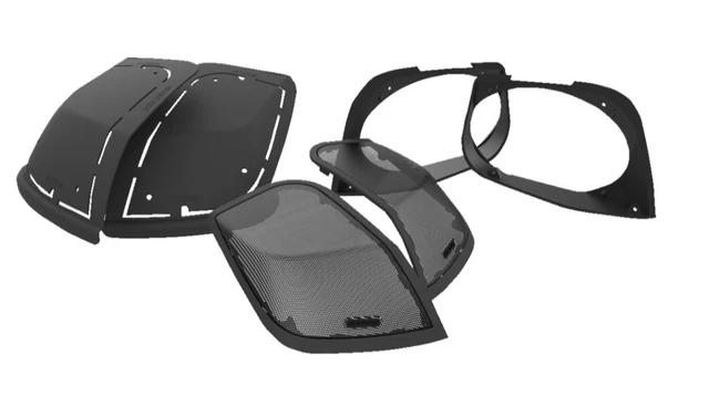 Hogtunes Retro 6x9 Lid Cut In Speaker Kit for Harley Saddlebag Lids FLH/T 14-23