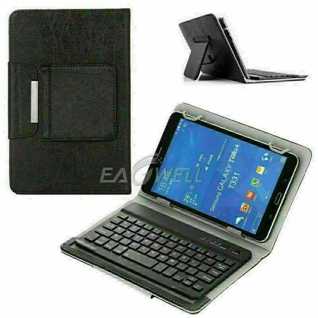 Universal Wireless Keyboard PU Leather Case Folio Cover Stand For 7~8" Tablets