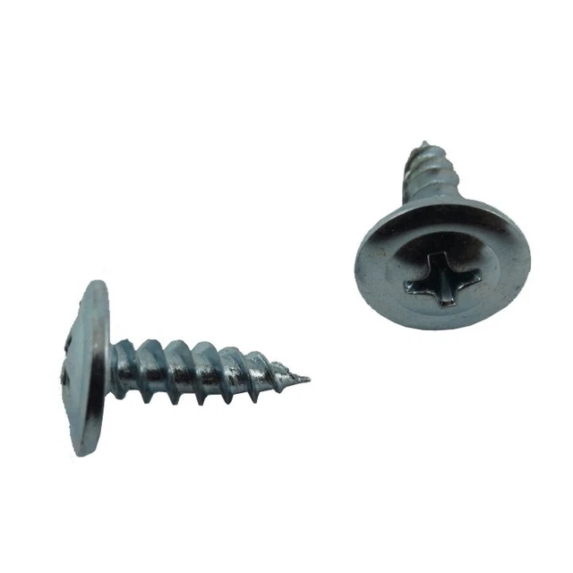 Viti Testa Piatta Phillips #8 Acciaio Nero 1 Pollice – Per Legno E Plastica, Lotto Da 100