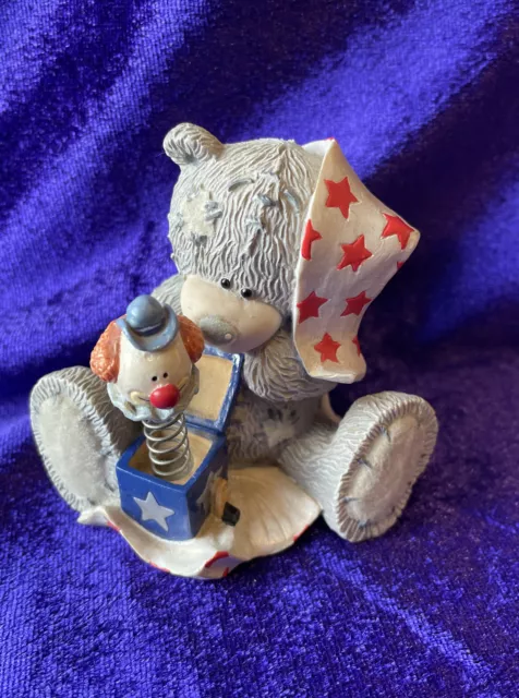 Me To You Bear Figurine Ornament  Figure Rare Retired Clown Spring A Surprise