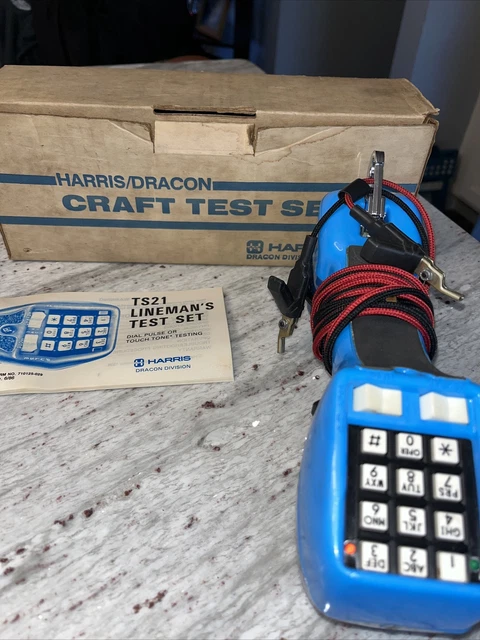 Harris/Dracon TS21-081 Craft Test Set Lineman's Telephone Line Tester