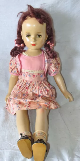 Vintage Madame Alexander 1940s 21” Composition Margaret O’Brien Doll ~ in Parts