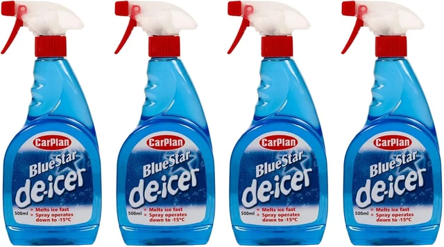 Blue Star Winter De Icer Trigger Spray 500ml x 4 Ice Melt