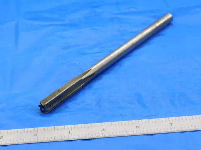USA MADE 7/16" O.D. HSS CHUCKING REAMER 3/8 SHANK 6 FLUTE .4375 ONSIZE 11 mm
