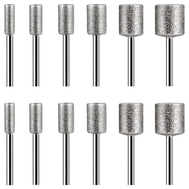 Set per Intaglio Della Pietra, 12 Pezzi di Frese Diamantate per Pietre, Cer D5Z1